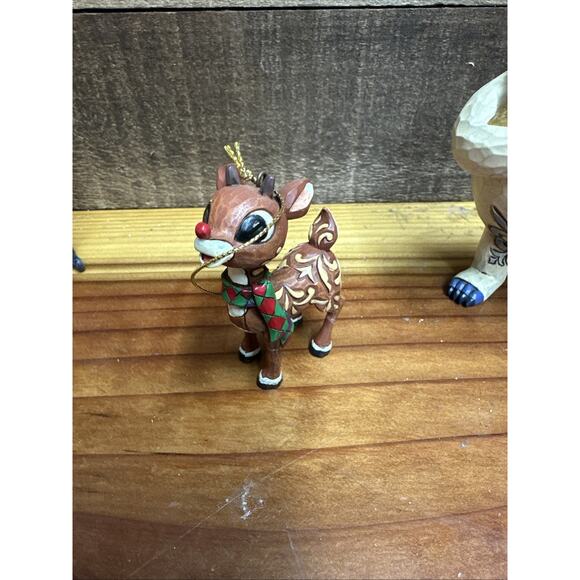 Jim Shore Traditions Rudolph Ornament Set of 5 Collection -plus Extra - Picture 7 of 8